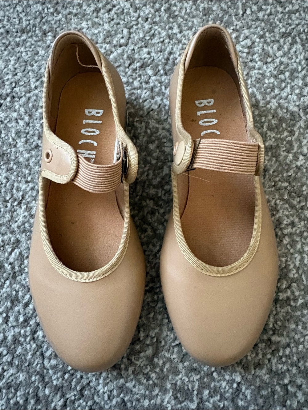 Bloch Girls Beige/Tan Mary Jane Dance Shoes